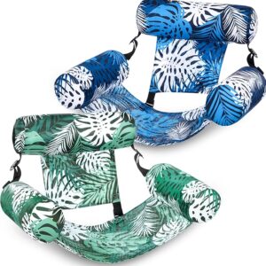 Inflatable Adult Pool Lounge Chairs – 2 Pack Floating Pool Noodles for Summer Water Fun