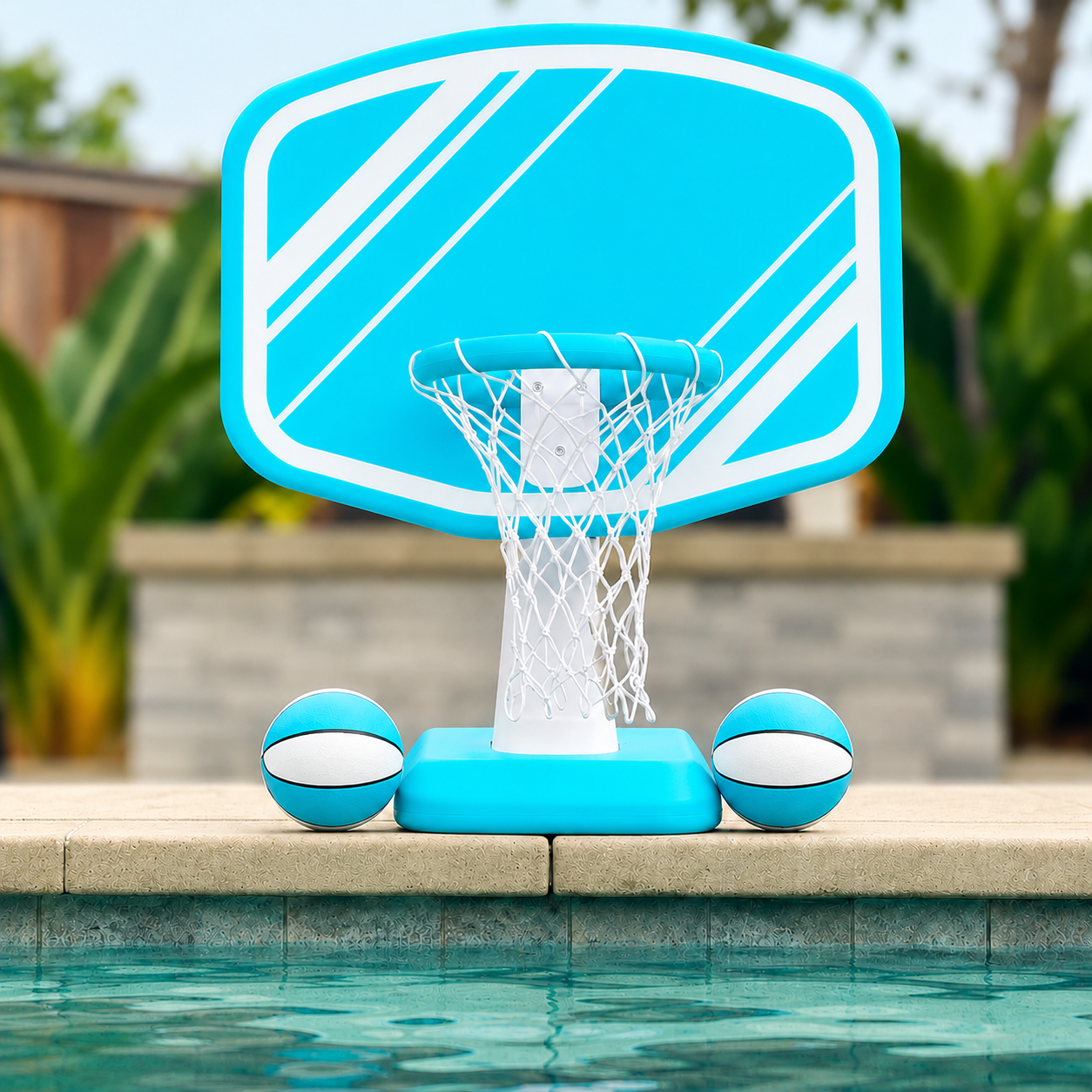 Floating Pool Basketball Hoop Set for Outdoor Water Fun - Image 4