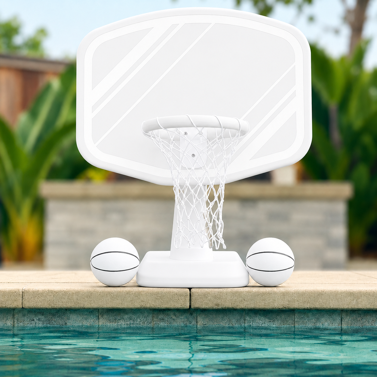 Floating Pool Basketball Hoop Set for Outdoor Water Fun - Image 5